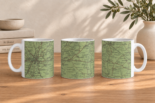 York historic map mug, Bartholomew Half-Inch, 1903