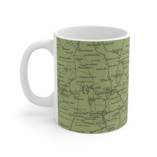 Hornsea historic map mug, Bartholomew Half-Inch, 1903