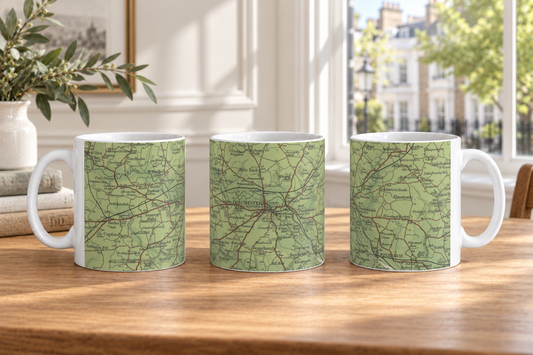 Colchester historic map mug, Bartholomew Half-Inch, 1903
